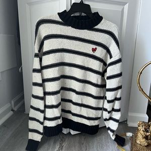 Black & White Striped Sweater